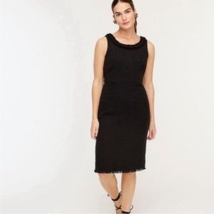 J.Crew Women's Sheath Textured Dress Black Size US 4 NWT Business